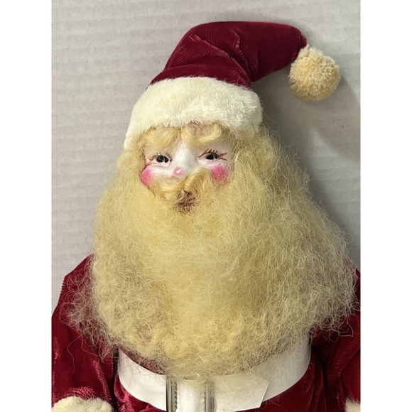 Vintage Harold Gale Christmas Santa Claus Doll Red Velvet Suit 16\